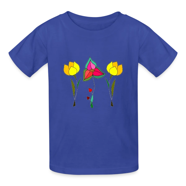 Jardin Fleuri Délicat sur T-shirts Russell Enfant