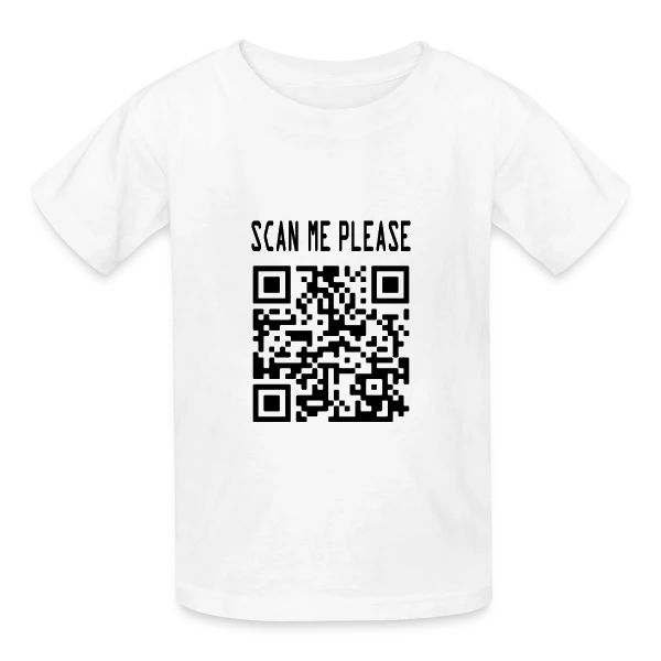 QR Code Motivation : Scanne et Agis ! sur T-shirts Russell Enfant