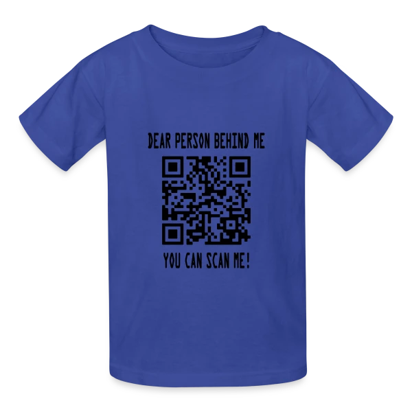 Un Sourire, C'est Gratuit ! sur T-shirts Russell Enfant