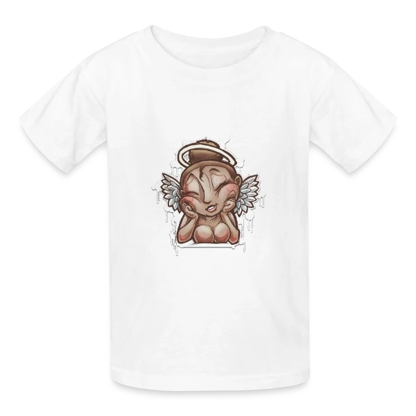 Ange Bulle Fantaisie sur T-shirts Russell Enfant