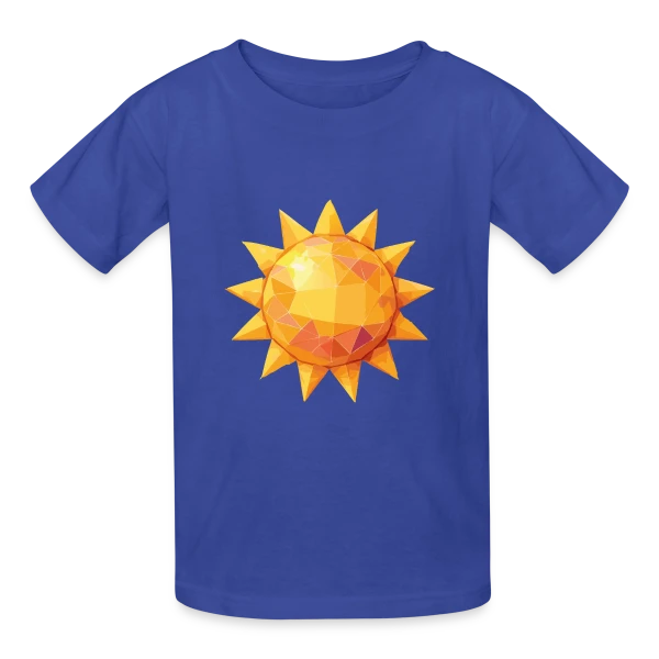 Soleil Radieux sur T-shirts Russell Enfant
