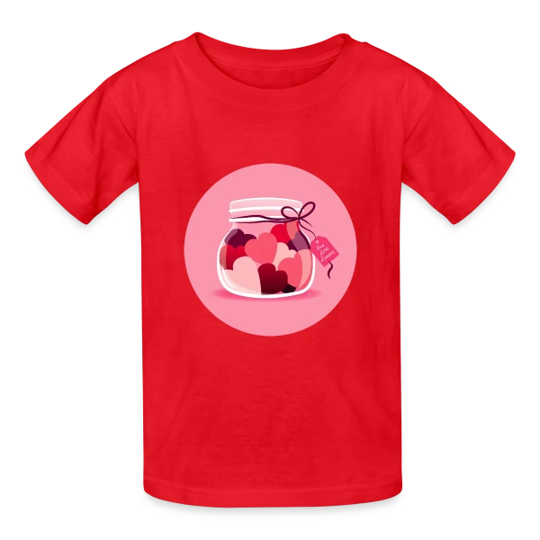 Une Dose d'Amour sur T-shirts Russell Enfant