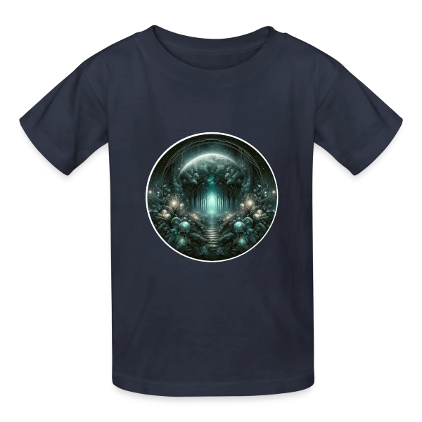 Forêt Mystique Enchantée sur T-shirts Russell Enfant