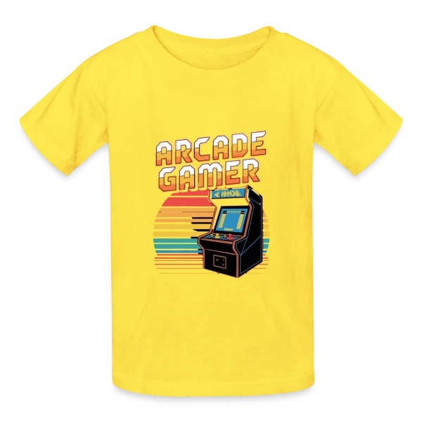 L'Esprit Arcade Gamer sur T-shirts Russell Enfant