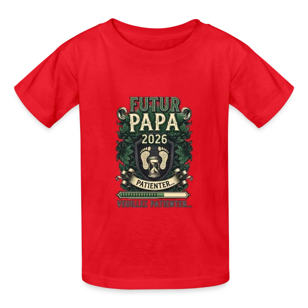 Gravure Héraldique Premium sur T-shirts Russell Enfant