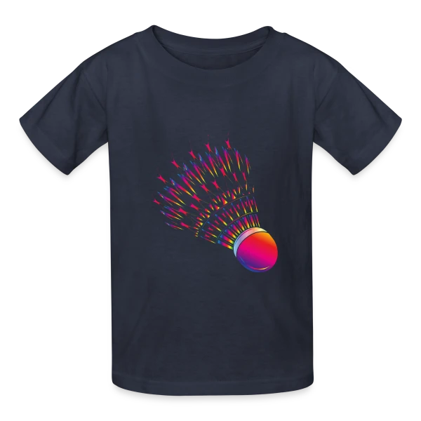 Volant de Badminton Vibrant sur T-shirts Russell Enfant