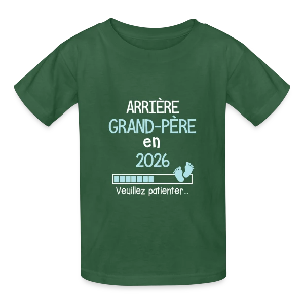 Arrière-Grand-Père 2026 : Bientôt Papy sur T-shirts Russell Enfant