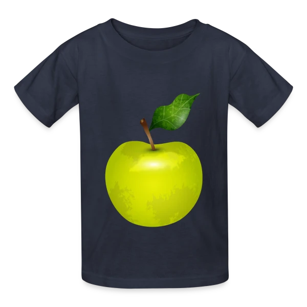 Pomme Verte Éclatante sur T-shirts Russell Enfant