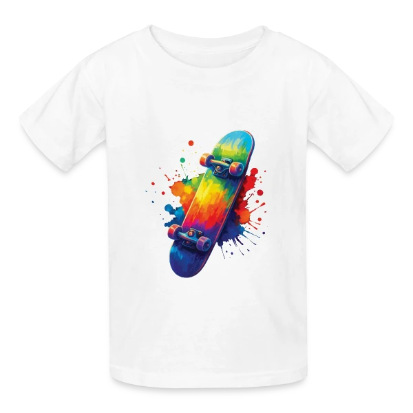 Maître du Skate sur T-shirts Russell Enfant