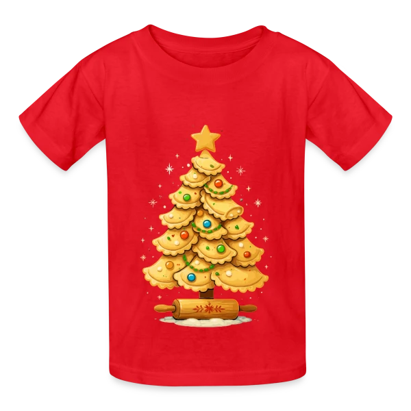 Amour des Pierogis sur T-shirts Russell Enfant