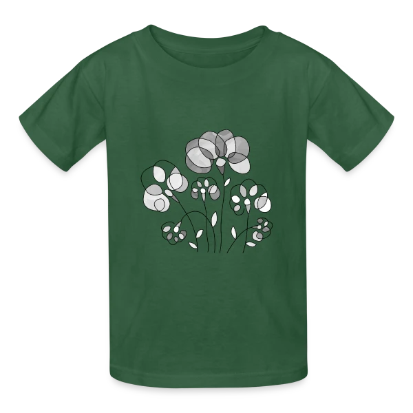 Art Digital Abstrait 3515 sur T-shirts Russell Enfant