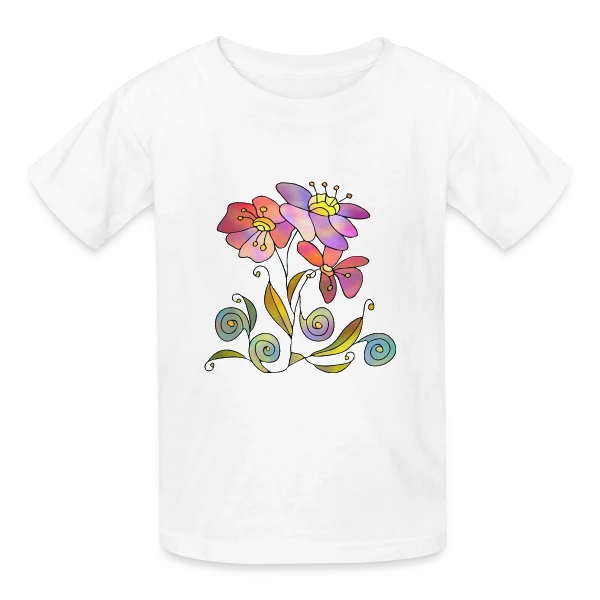 Esprit Libre sur T-shirts Russell Enfant
