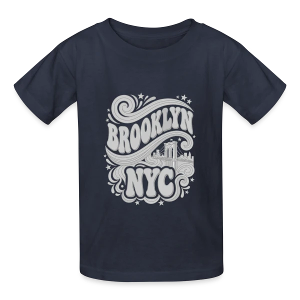 Esprit Brooklyn NYC sur T-shirts Russell Enfant
