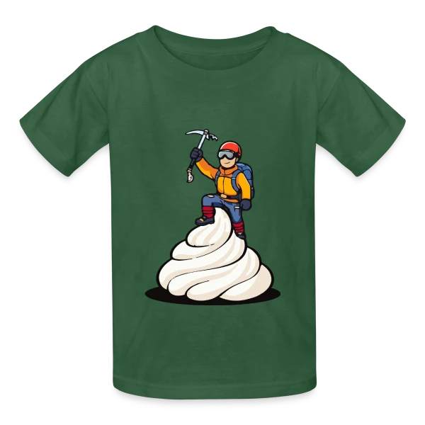 L'Alpiniste: Conquête des Sommets sur T-shirts Russell Enfant