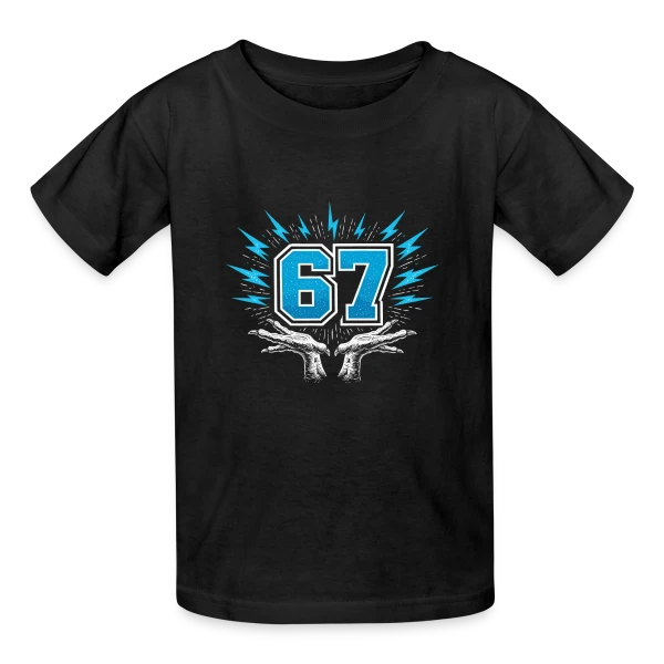Connexion Numérique sur T-shirts Russell Enfant