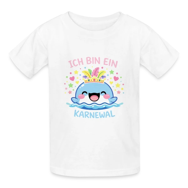 Baleine Reine du Carnaval sur T-shirts Russell Enfant