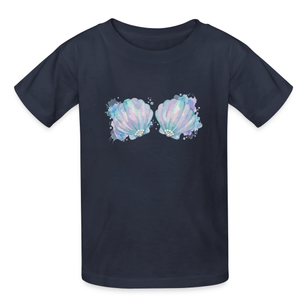 Élégance Courbe sur T-shirts Russell Enfant