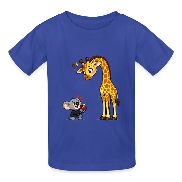 Création IA Abstraite sur T-shirts Russell Enfant