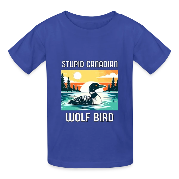 Plongeon Canadien Rétro sur T-shirts Russell Enfant