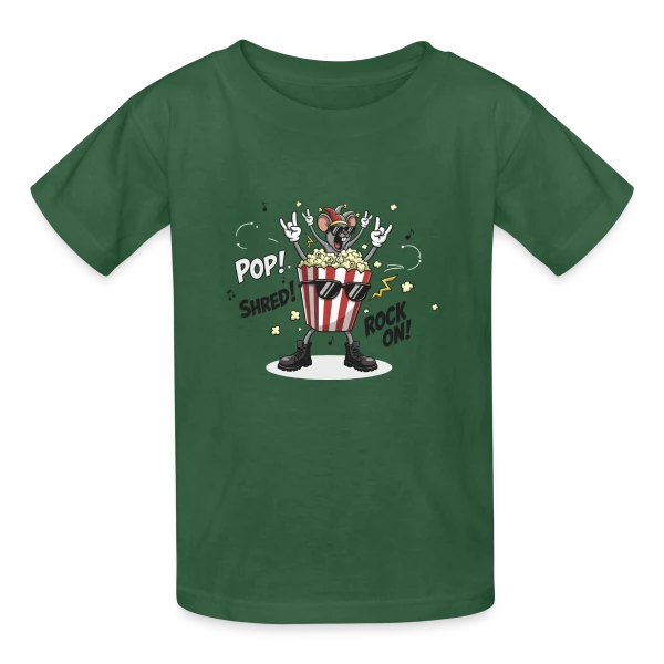 Design Énergique et Abstrait sur T-shirts Russell Enfant