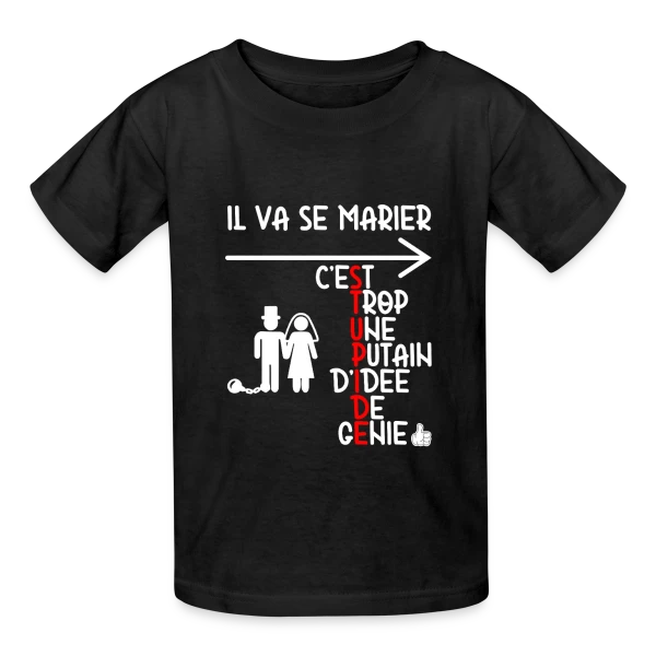 Le Numéro Huit sur T-shirts Russell Enfant