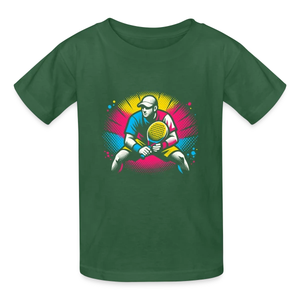 Formes et Mouvement Abstrait sur T-shirts Russell Enfant