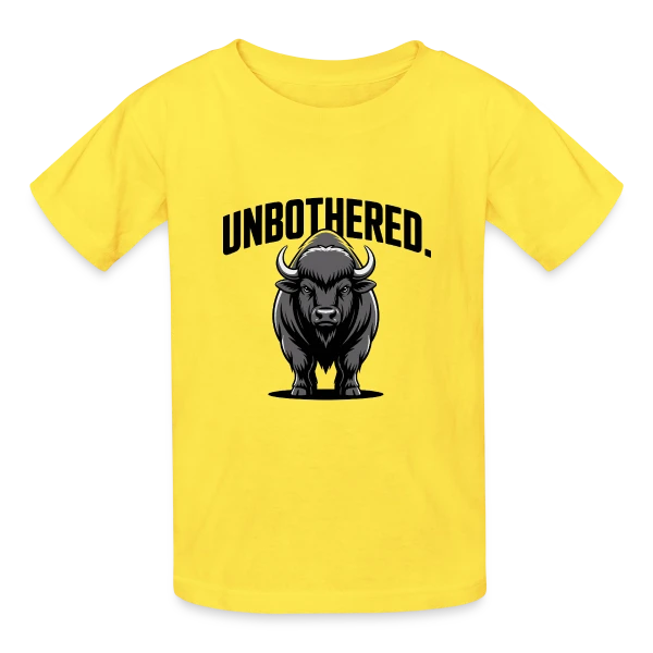 Bison Imperturbable sur T-shirts Russell Enfant