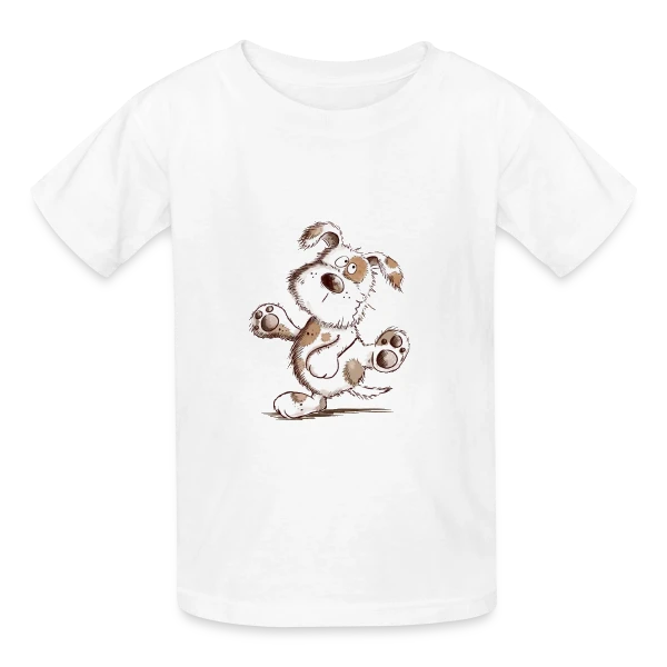Chien Danseur Joyeux sur T-shirts Russell Enfant