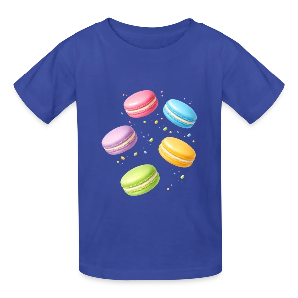 Macarons Colorés - Douceur Gourmande sur T-shirts Russell Enfant