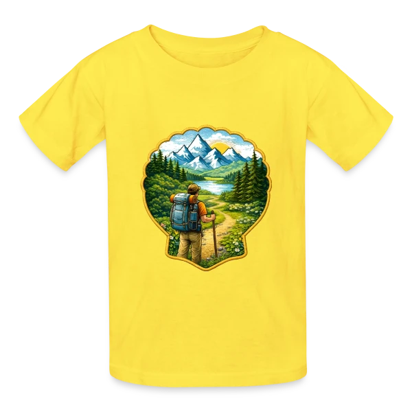Chemin de Compostelle - L'Esprit Pèlerin sur T-shirts Russell Enfant