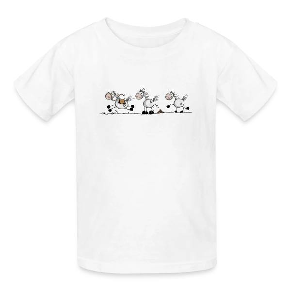Poney Farceur sur T-shirts Russell Enfant