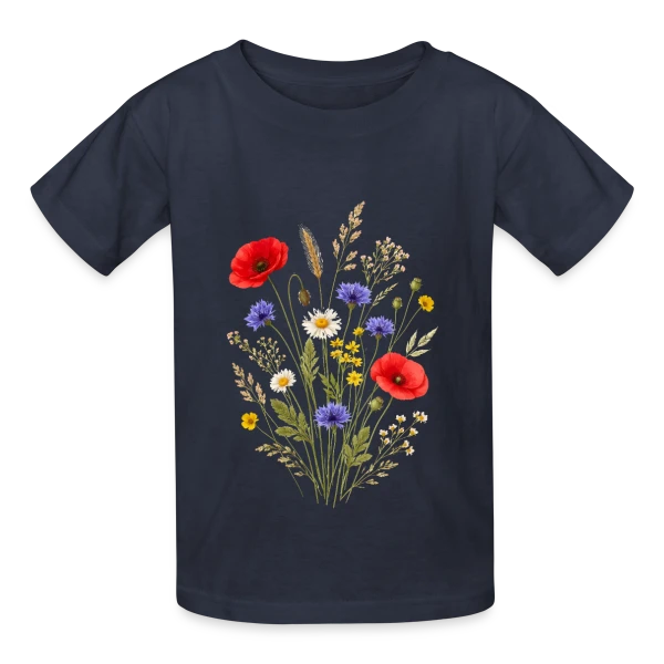 Fleurs Sauvages - Esprit Bohème Nature sur T-shirts Russell Enfant
