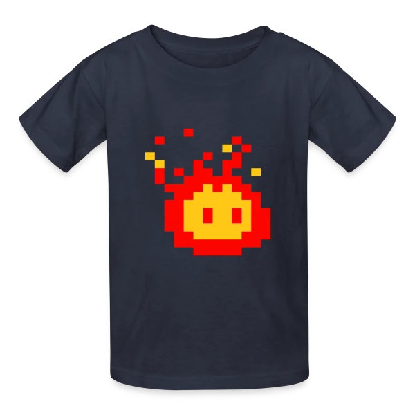 Boule de Feu Ardente - Puissance et Énergie sur T-shirts Russell Enfant