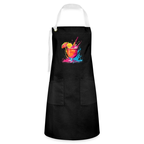 Cocktail Explosif Couleurs sur Tablier contrasté