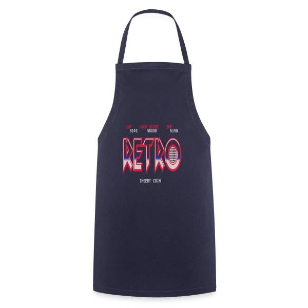 Design Rétro Abstraction Géométrique Vintage sur Tablier de cuisine