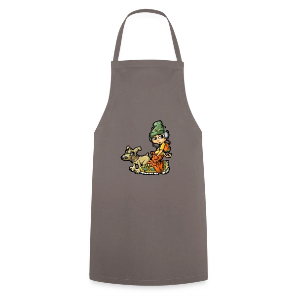 B-boy Hip Hop & son Chien sur Tablier de cuisine