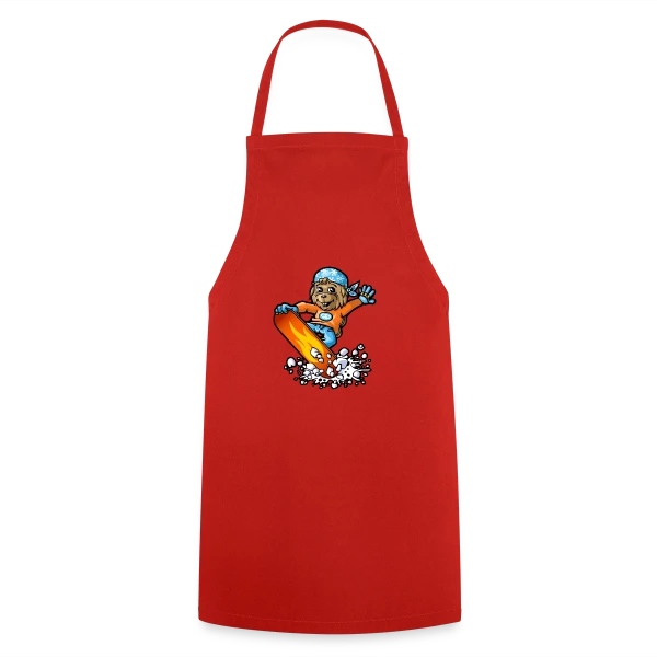 Marmotte Snowboard Fun sur Tablier de cuisine
