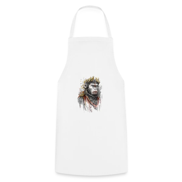 César l'Empereur Singe sur Tablier de cuisine