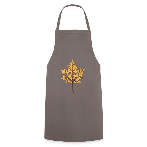 Feuille Morte Stylisée sur Tablier de cuisine