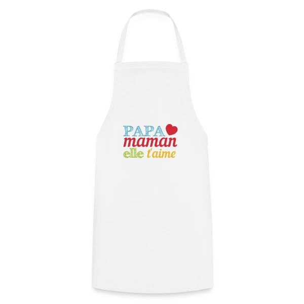 Bébé t'aime : Le message d'amour pour ma moitié sur Tablier de cuisine