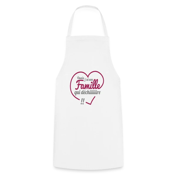 Famille qui Déchire – Unie et Géniale sur Tablier de cuisine