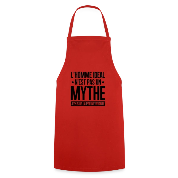Homme Idéal : Le Mythe Rendu Réel sur Tablier de cuisine