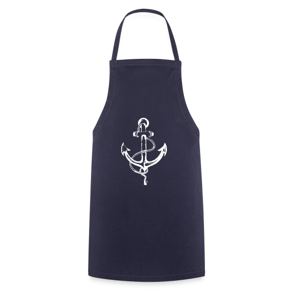 Ancre Marine Élégante : Passion Océane sur Tablier de cuisine