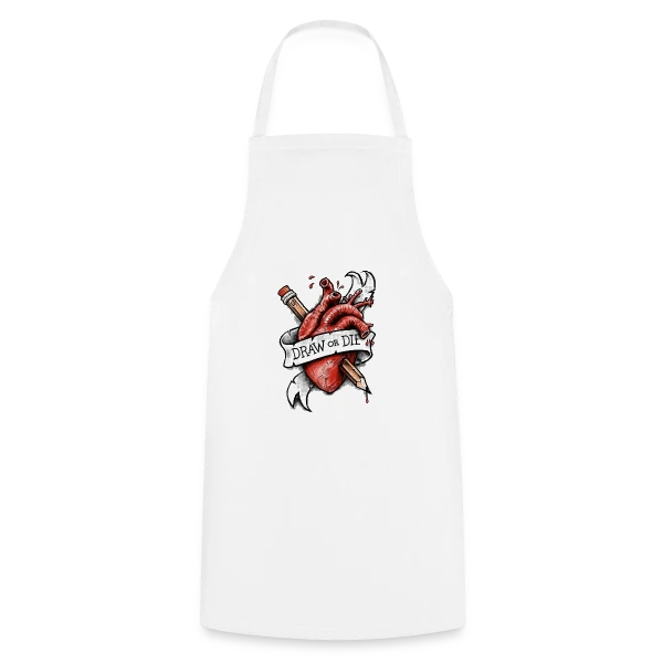 Dessine ou Meurs sur Tablier de cuisine