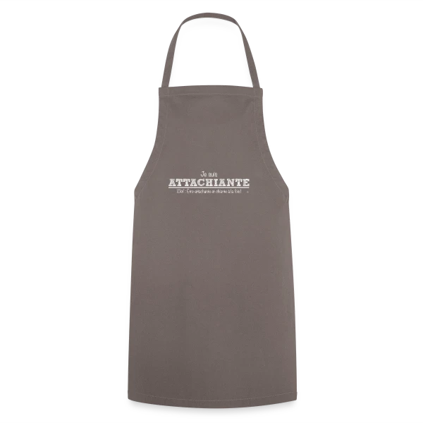 Attachiante : Assumez Votre Caractère Unique sur Tablier de cuisine