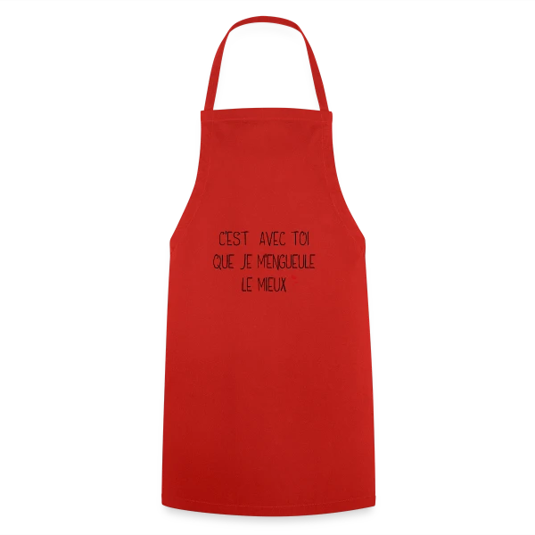 Humour Couple : C'est avec toi que je m'engueule le mieux sur Tablier de cuisine