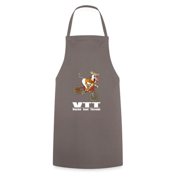 Vache VTT : L'Aventure à la Campagne sur Tablier de cuisine