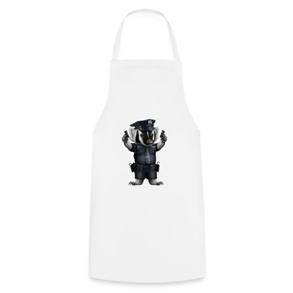 Blaireau Police sur Tablier de cuisine