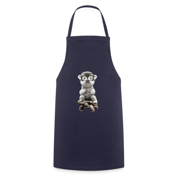 Tortue Polaire Aventureuse sur Tablier de cuisine