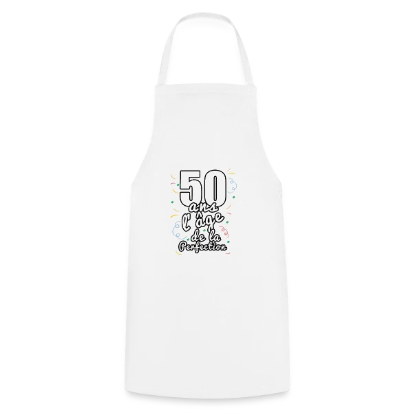 50 Ans Fabuleux : Un Demi-Siècle d'Aventures sur Tablier de cuisine